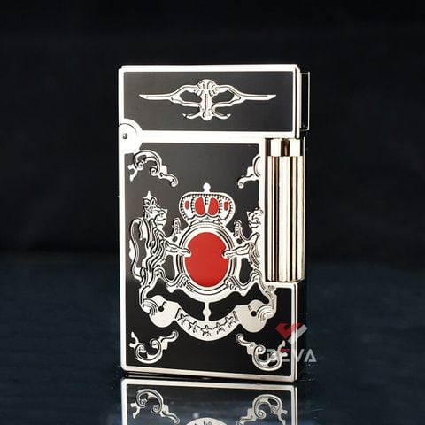 Dupont Xăng Đá Sơn Mài Đen Hoa Văn Hoàng Gia Châu Âu DX33