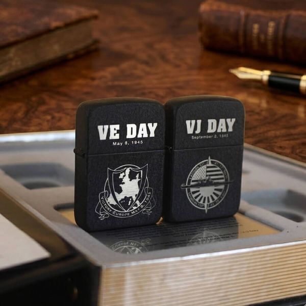 Zippo 60th Anniversary Victory in Europe & Japan (1945–2005) – Bản Kỷ Niệm 60 Năm Kết Thúc Thế Chiến II – Đỉnh Cao Sưu Tầm Di Sản