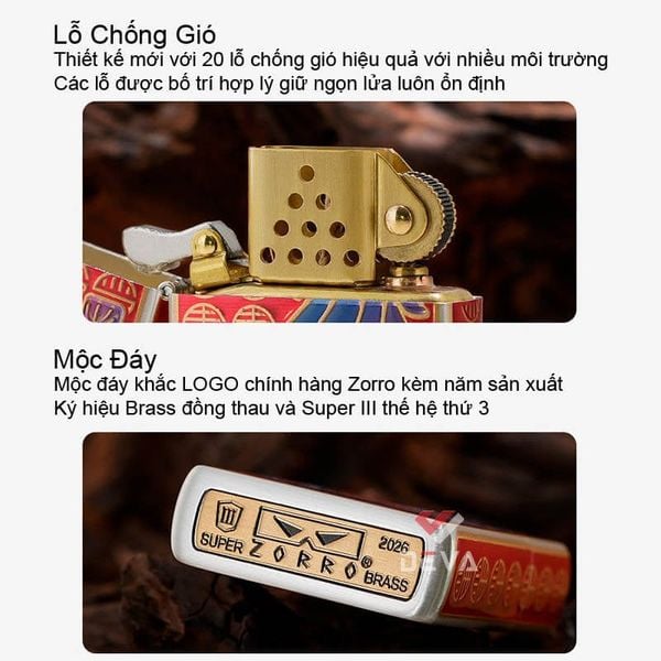 Zorro Limited Edition 2026 Z3-2026 - Phiên Bản Giới Hạn Năm Bính Ngọ Khắc Ngựa Nổi Dạ Quang