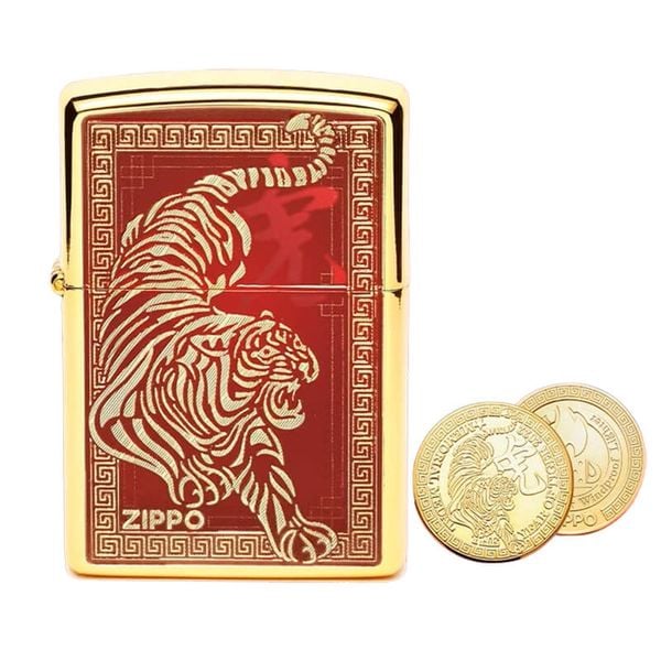 Zippo Year of the Tiger 2022 Asian Limited Edition CZA-2-24 hổ rình mồi Z83