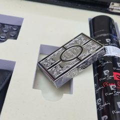 Set Quà Tặng Bật lửa ST Dupont sơn mài hoa văn cổ điển D214