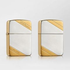 Zippo tái bản 1941 mạ vàng kẻ chéo số giới hạn ZN293