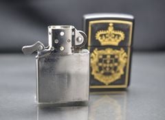 Zippo 1996 Emblem Vương Miện – Mạ Vàng Gold Plated Bản Hoàng Gia Sang Trọng C05