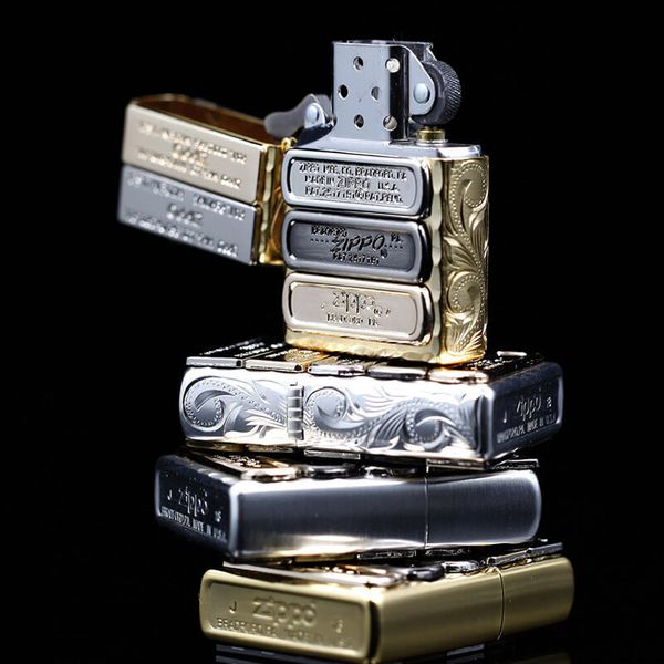 Zippo 2 Đáy Bottomz Up Ốp Mộc Đáy Các Thời Kỳ ZN373