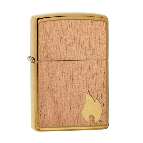 Zippo Ốp Gỗ Chủ Đề Woodchuck Flame Z303