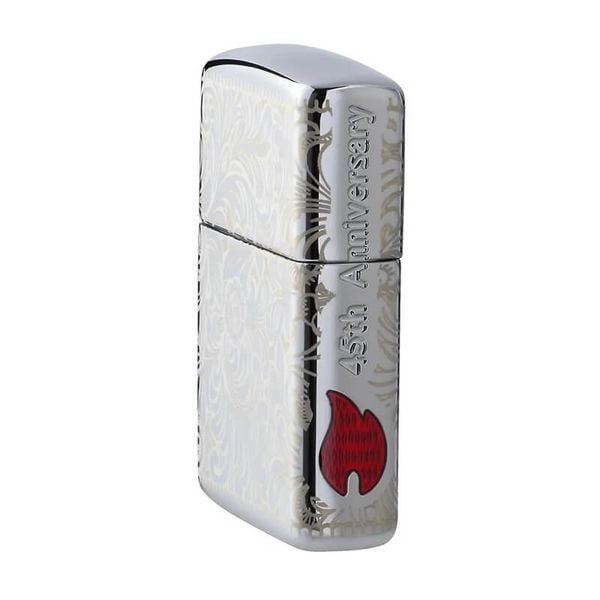 Zippo Armor Kỷ Niệm 45 Năm Hoa Văn Venetian 45th Anniversary Z335