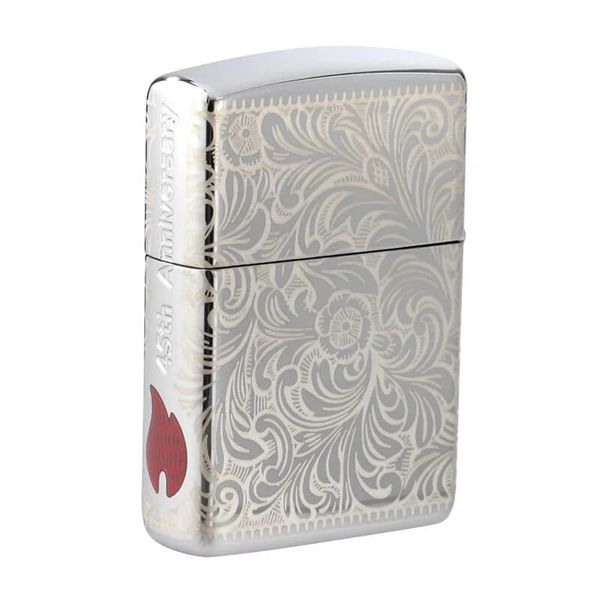 Zippo Armor Kỷ Niệm 45 Năm Hoa Văn Venetian 45th Anniversary Z335