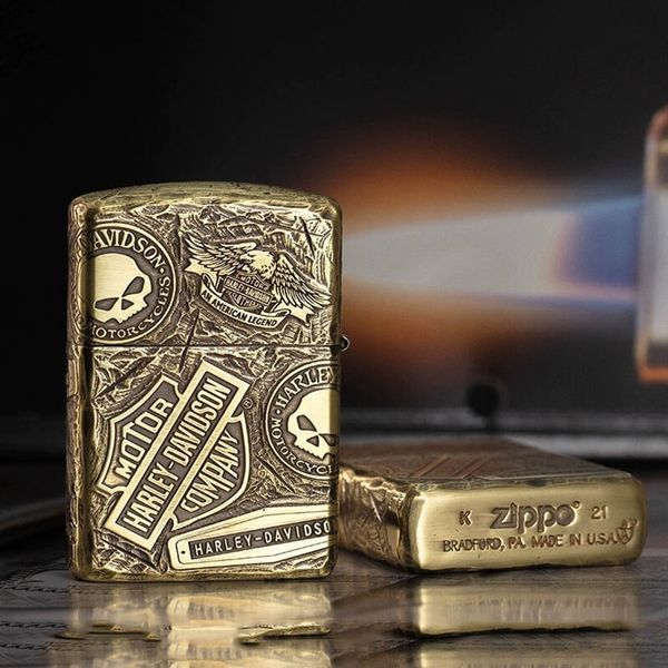 Zippo Armor bản khắc Harley Davidson ZD37