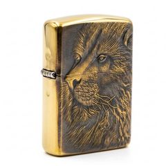 Set Zippo Armor Khắc Nổi Sư Tử 3D ZD62