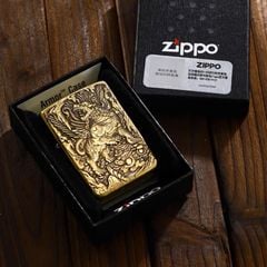 Set Zippo Armor Khắc Nổi 3D Hung Thú Thời Thượng Cổ ZD65