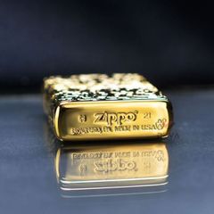 Zippo Armor Khắc Nổi Hoa Văng Trắng Cổ Điển Bản Giới Hạn ZN56