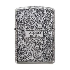 Zippo Armor Khắc Nổi Hoa Văng Trắng Cổ Điển Bản Giới Hạn ZN56