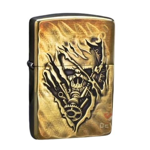 Zippo Armor Chủ Đề Đầu Lâu 3D Skull Clock ZD33