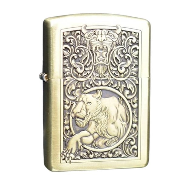 Mẫu zippo Armor khắc hình 3D nổi ZD49