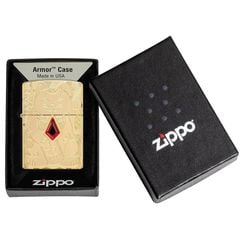 Zippo Armor Mèo Thần Tài Maneki-Neko Ốp Đá Quý Lucky Cat Z133