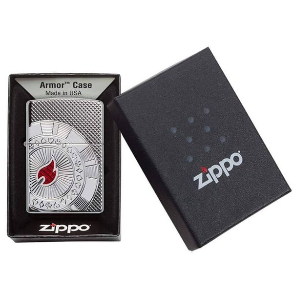 Zippo Armor Poker Chip Design Z329