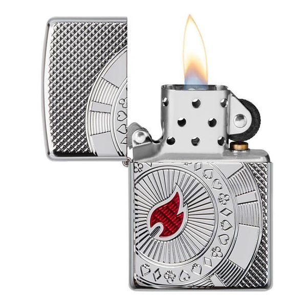 Zippo Armor Poker Chip Design Z329