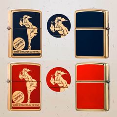 Zippo Armor mạ vàng sơn chủ đề Slogan Zippo ZN308