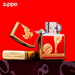 Zippo Armor mạ vàng sơn chủ đề Slogan Zippo ZN308