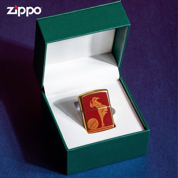 Zippo Armor mạ vàng sơn chủ đề Slogan Zippo ZN308