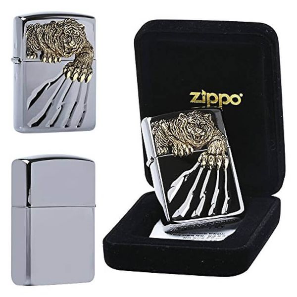 Zippo Armor Mỹ móng vuốt Chúa Sơn Lâm Tiger Claw 3D Z121