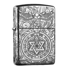 Zippo Bạc Khối Hoa Văn Thiên Thần Hộ Mệnh BK20
