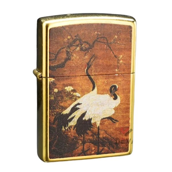 Zippo In Bức Tranh Bạch Hạc Dưới Tán Cây Đào ZN276