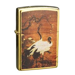 Zippo In Bức Tranh Bạch Hạc Dưới Tán Cây Đào ZN276