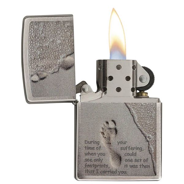 Zippo  In Dấu Chân Trên Cát Footprint In Sand Z39