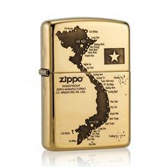 Zippo Khắc CNC Chủ Đề Bản Đồ Việt Nam ZK164