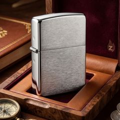 Bật lửa Zippo Mỹ bạc xước ZT25