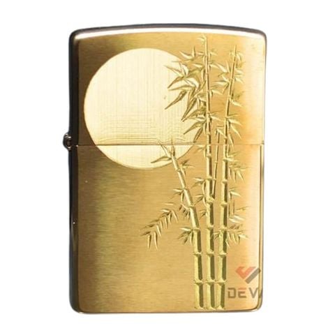 Zippo Mỹ Chính Hãng Khắc CNC Chủ Đề Trúc Dưới Trăng ZK97