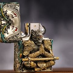 Zippo Ốp Tượng Tôn Ngộ Không Và Cây Gậy Như Ý ZN105