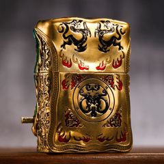 Zippo Ốp Tượng Tôn Ngộ Không Và Cây Gậy Như Ý ZN105