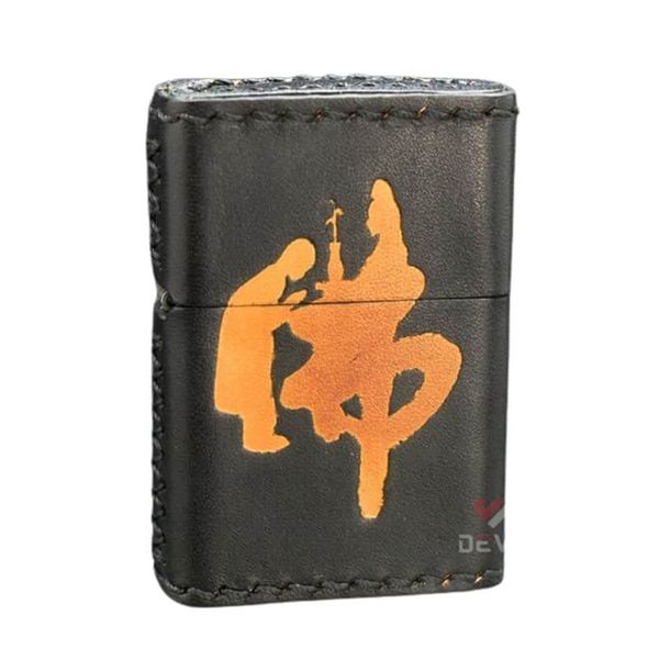 Zippo Bọc Da Chủ Đề Phật Bà Quán Thế Âm Bồ Tát ZN14