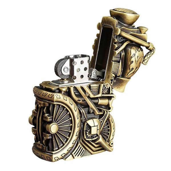 Set Zippo Chủ Đề Xe Máy Cổ Vintage  Motorcycle Free ZN384