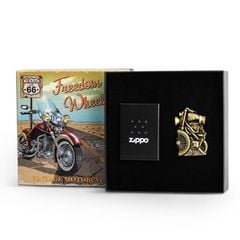 Set Zippo Chủ Đề Xe Máy Cổ Vintage  Motorcycle Free ZN384