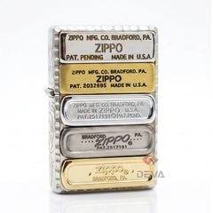 Zippo 2 Đáy Bottomz Up Ốp Mộc Đáy Các Thời Kỳ ZN373