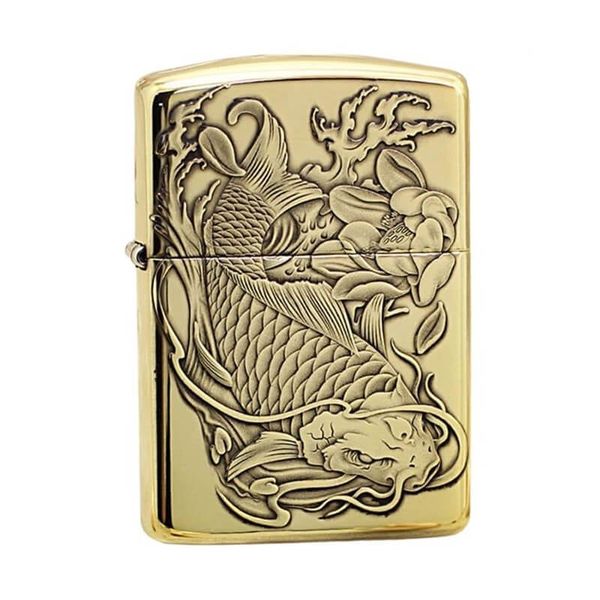 Zippo Cá Chép trong Đầm Sen ZN155