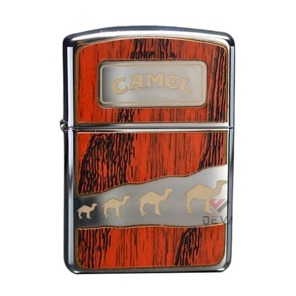 Zippo Armor xuất Nhật Ốp Gỗ Chủ Đề Camel Bản Giới Hạn ZN348