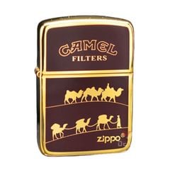 Zippo Tái Bản 1941 Mạ Vàng Sơn Chủ Đề Thương Hiệu Camel ZN176