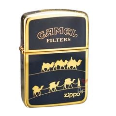 Zippo Tái Bản 1941 Mạ Vàng Sơn Chủ Đề Thương Hiệu Camel ZN176