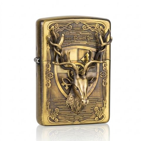 Bật lửa Zippo hình hươu nổi bản Armor ZD16