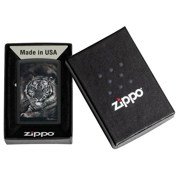 Zippo Bức Tranh Hổ Của Họa Sĩ Steven Spazuk Z200