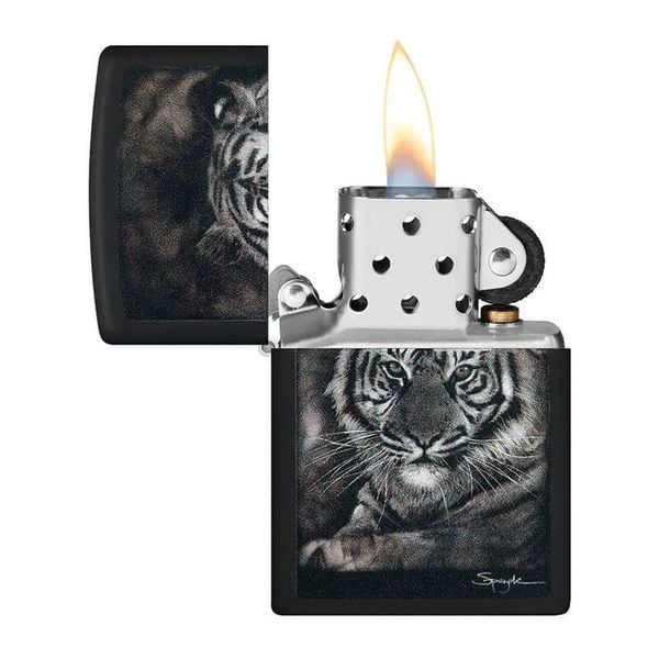 Zippo Bức Tranh Hổ Của Họa Sĩ Steven Spazuk Z200