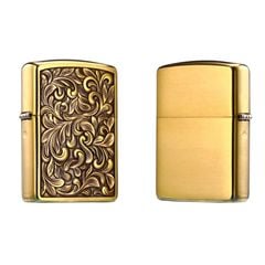 Zippo khắc nổi hoa văn đẹp Armor ZD11