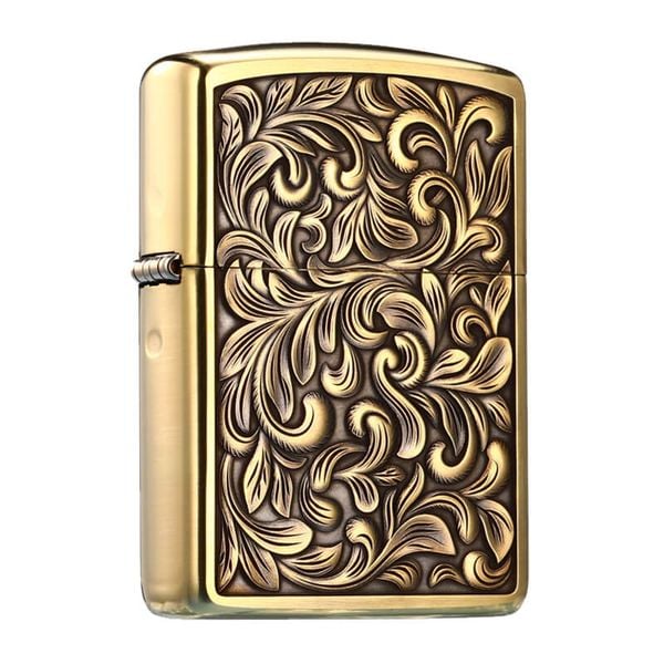 Zippo khắc nổi hoa văn đẹp Armor ZD11
