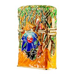 Zippo Vỏ Dày Mạ Vàng Chủ Đề Kung Fu Panda ZN73