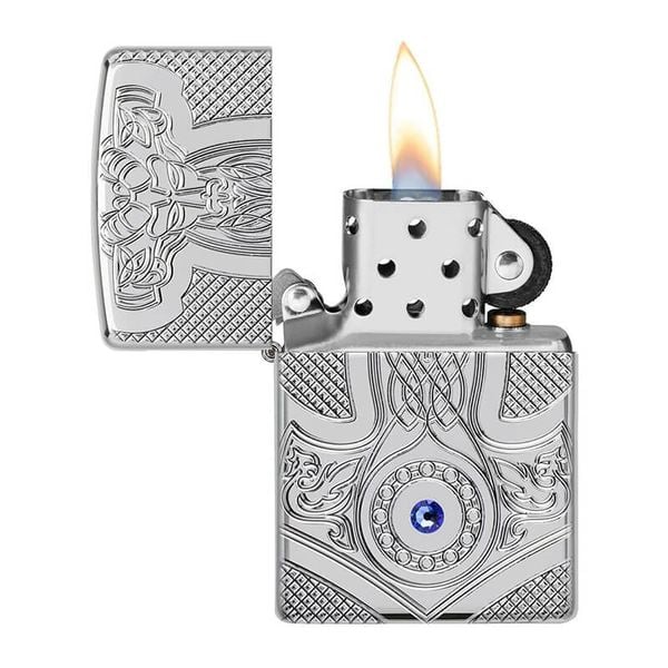 Zippo Armor Búa Thần Mjolnir Mediaval Design Z232