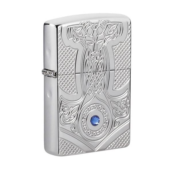 Zippo Armor Búa Thần Mjolnir Mediaval Design Z232